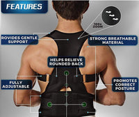 Posture Corrector Belt Unisex: Adjustable Back & Shoulder Support