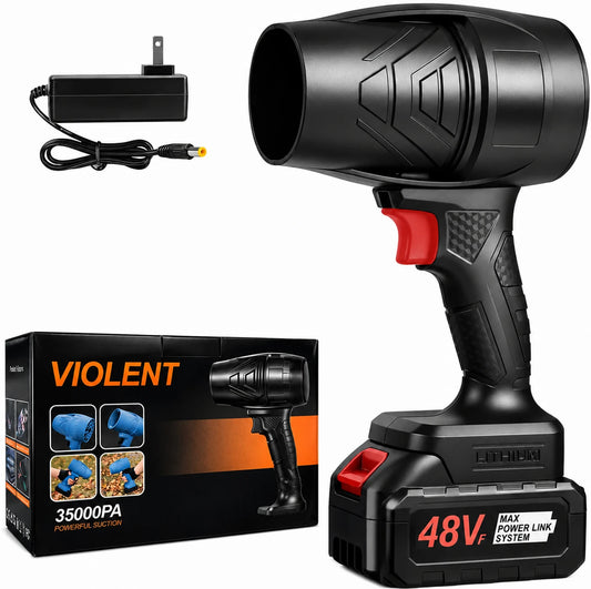 NUALIS High-Speed Cordless Air Blower Cleaner | Rechargeable Dust Blower for PC, Car & Home Cleaning